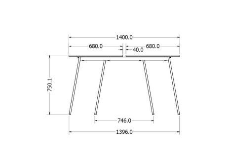 Stolová podnož MERISA CONFERENCE