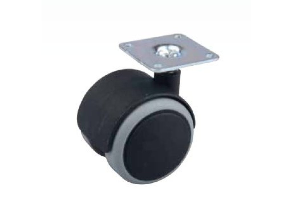 Kolečko průměr 50 mm s plotnou a gumou