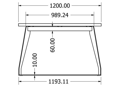 Stolová podnož BOROUGH L