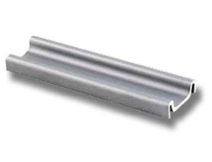 SISO Glass- lišta spodní hliník 2 m