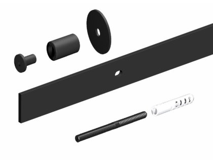 ROC DESIGN kolejnice černá mat