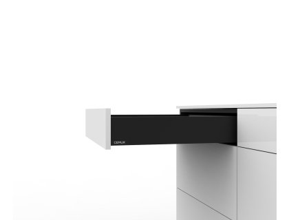 Cemux H Box SLIM zásuvka černá H84/500 mm