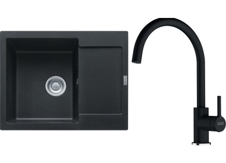 Franke dřez MRG 611-62  RTL + FC 6018 - Černá metalická, Onyx