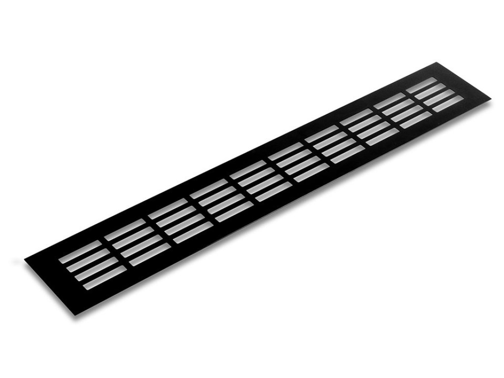 Větrací mřížka šířka 150 mm černá mat