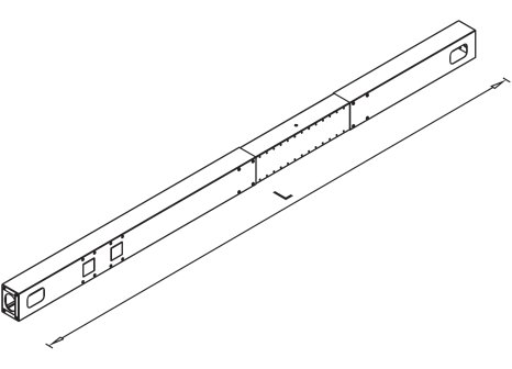 VOGA teleskopický tunel DESK BAR - 1400-2000 mm