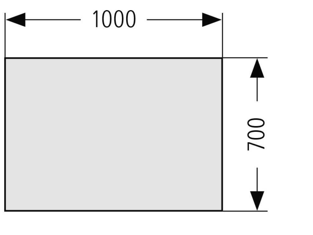 Stolová deska hranatá 1000x700 mm