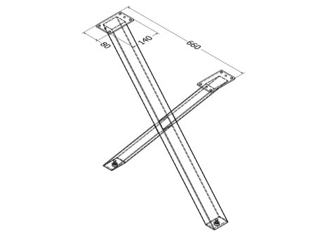 Stolová podnož XARA