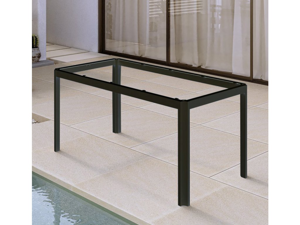 Stolová konstrukce Alu Star pro dřevěnou desku B5 černá