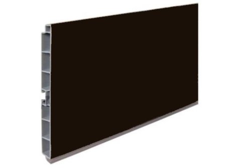 Lišta soklová 4 m černá matná - 100 mm