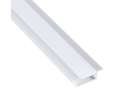 LED profil LL-03 zafrézovat 2m hliník + krytka mléčná