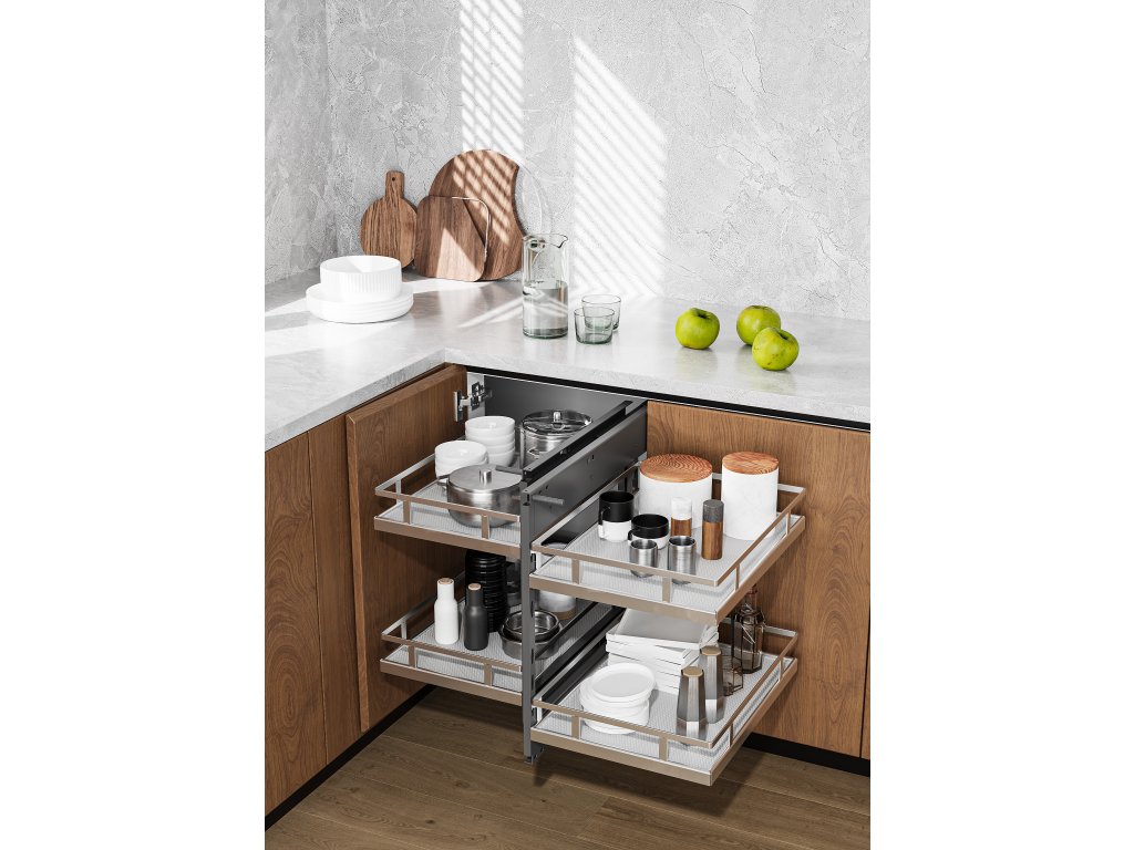 Cemux Corner Comfort Style s tlumením chrom/bílé dno