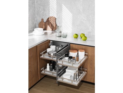 Cemux Corner Comfort Style s tlumením chrom/bílé dno