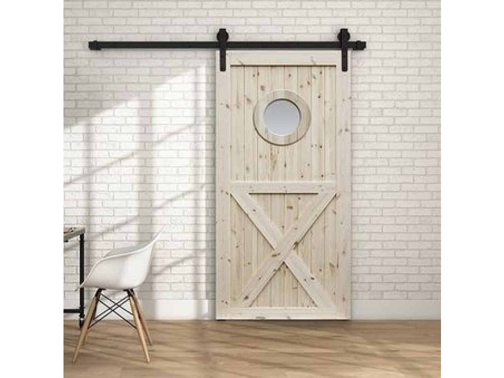 THOR sada na posuvné interiérové dveře na 100 kg včetně kolejnice 240 cm