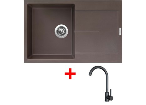 Set Sinks ULTIMA 790 + baterie ARCO černá matná