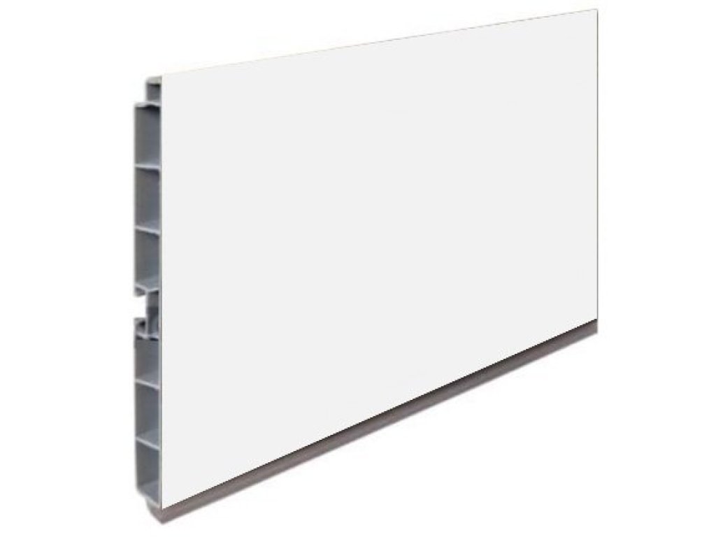 Lišta soklová 4 m bílá lesk