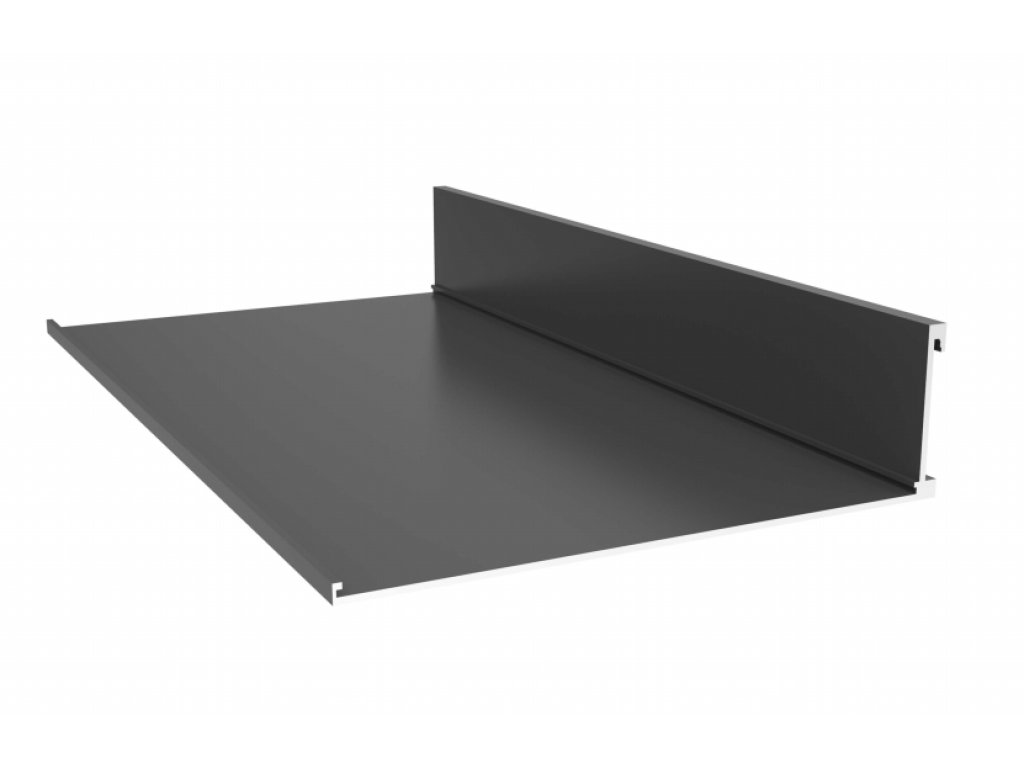 Shelf policový profil 3 m černý mat