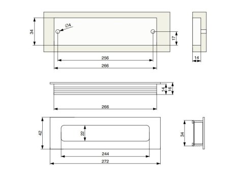 Úchytka Pesara I Eloxovaný hliník