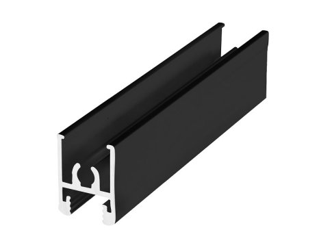 ALUPROFIL lišta horní 10 mm černý mat - 1,7 m