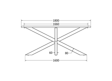 Stolová podnož WERTA
