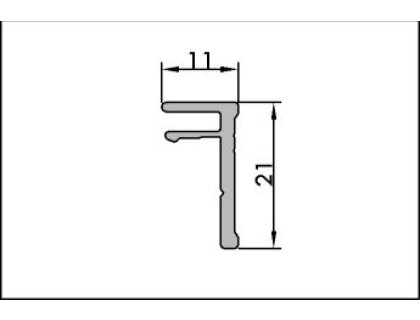 Waterfall profil WF5 hliník- 3 m