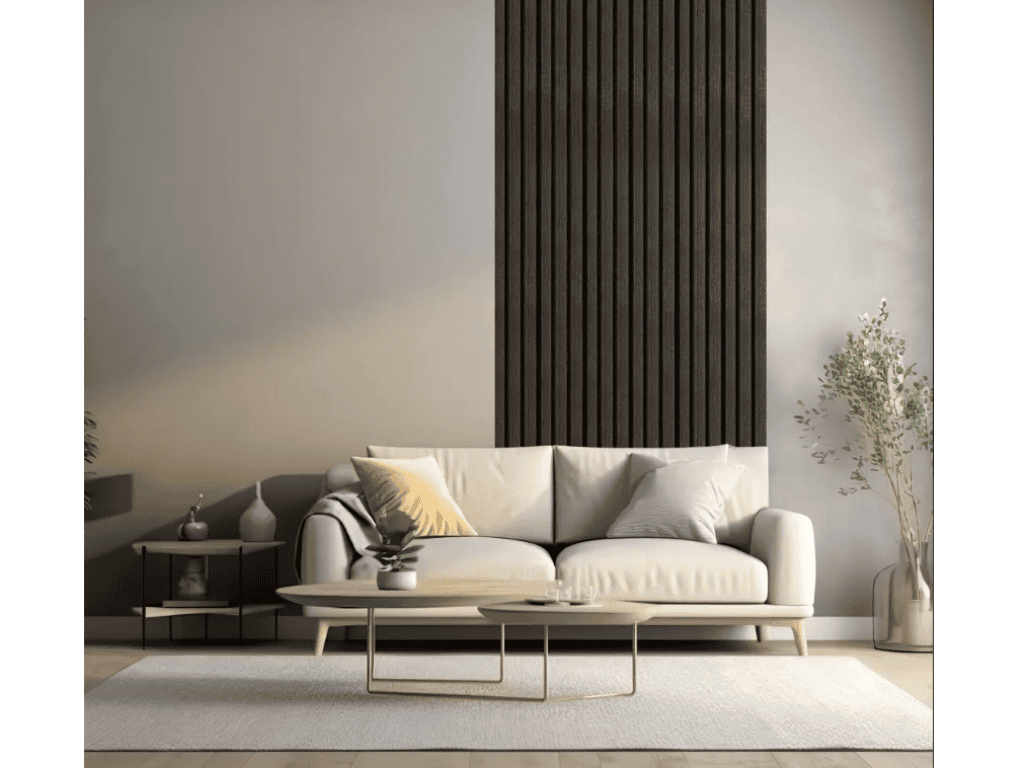 Voděodolný akustický panel COLETTE černé dřevo 2,7 m