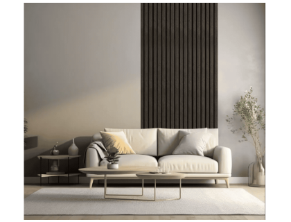 Voděodolný akustický panel COLETTE černé dřevo 2,7 m