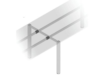 VOGA rohová prodlužovací spojka HIDE