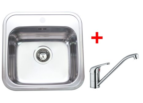 Set Sinks MANAUS 480 V matný 0,7 mm + baterie