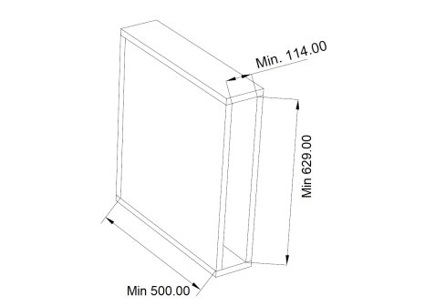 Cemux IRON Line 15-3D plné dno s tlumením bílá