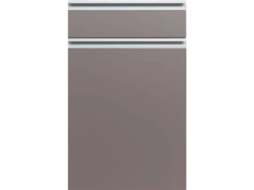 Dvířka jednostranný vysoký LESK bílá - tvar UKS-7