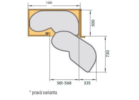 KESSEBÖHMER- LEMANS II sada polic Arena Classic šedá