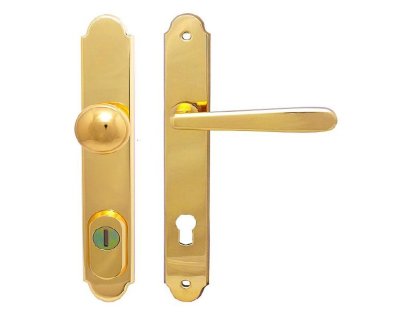 Individual bezpečnostní kování K1 klika/koule surová mosaz