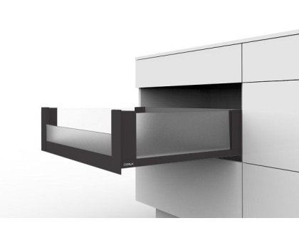 Cemux H Box SLIM vnitřní skleněné bočnice antracit H167/500 mm čelní sklo H70