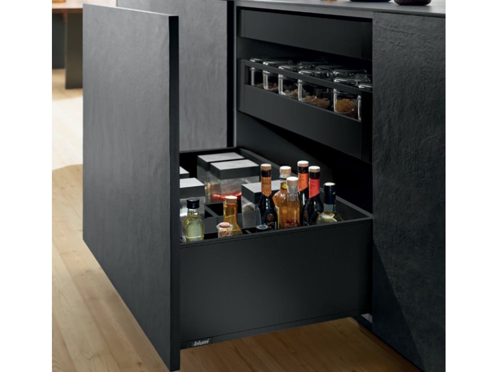 Legrabox 40kg černý karbon F 550mm Blumotion/TOB