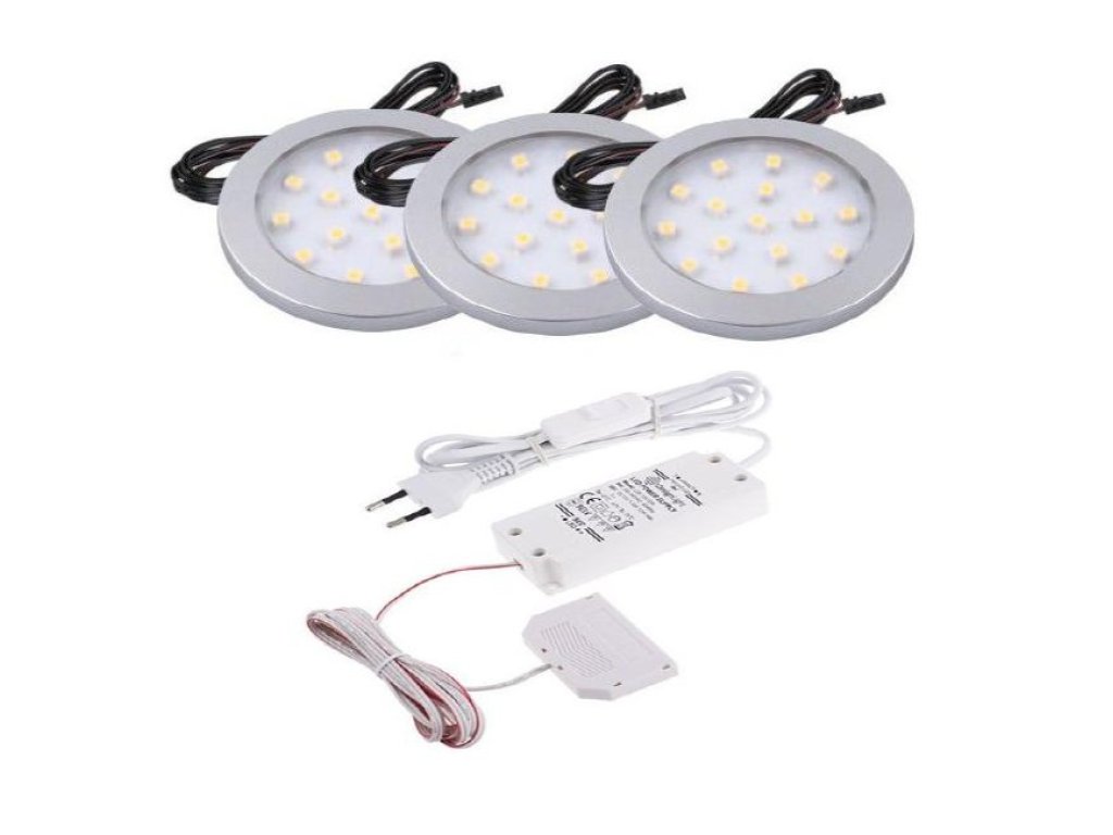 LED sada 3 světel ORBIT teplá bílá