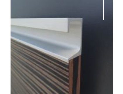 Narážecí úchytková lišta UKS-7 imitace nerezi INOX