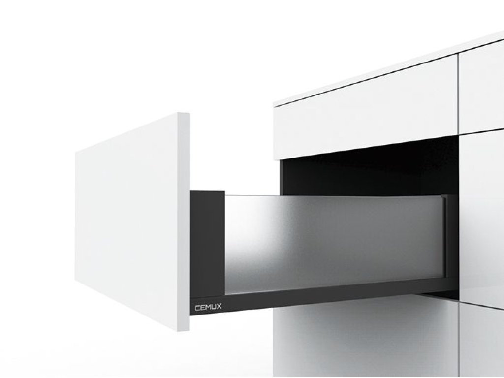 Cemux H Box SLIM skleněné bočnice antracit H167/500 mm