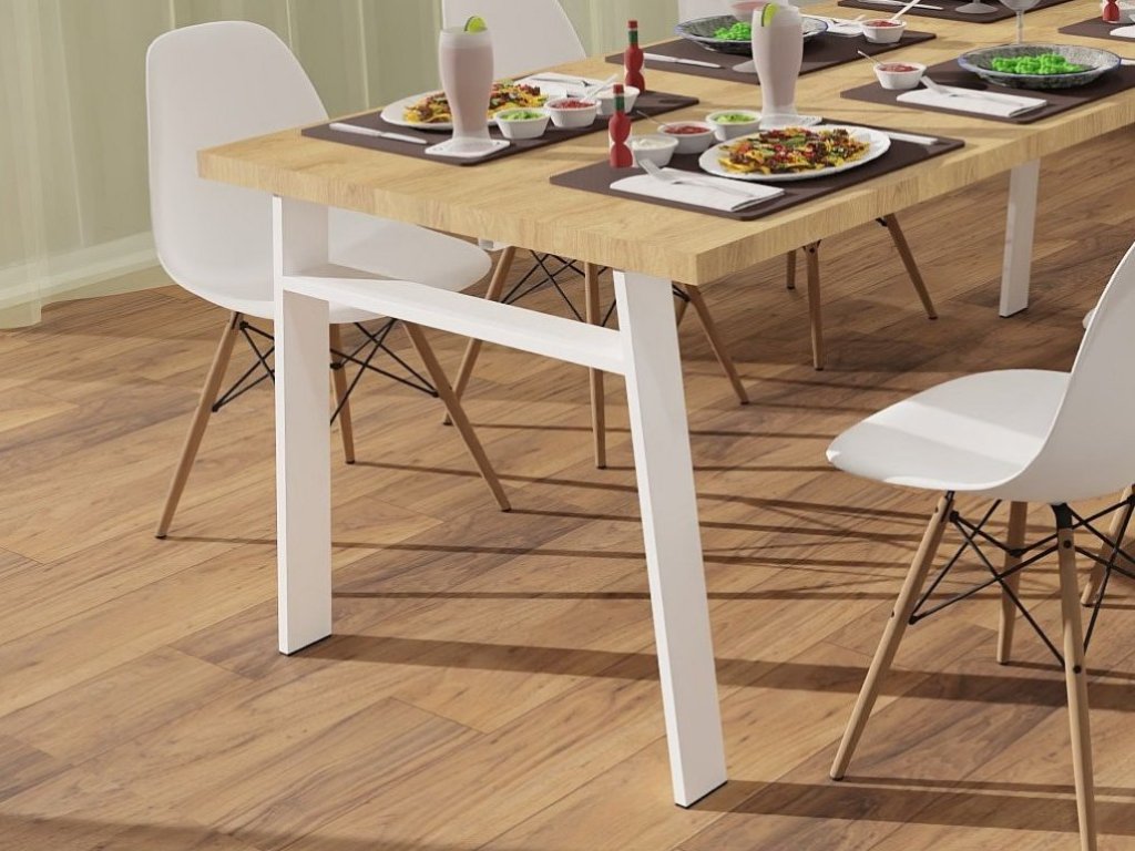 ARdesign stolová podnož konkávní H, 710 bílá