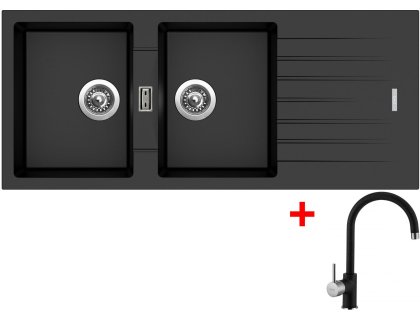 Sinks PERFECTO 1160 DUO + baterie VITALIA GR