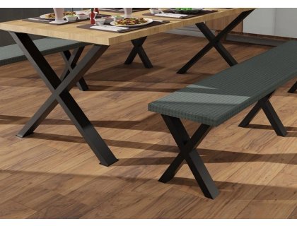 ARdesign stolová podnož pro lavici X, 450 černá