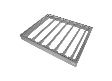 Šatní rám s věšákem na kalhoty a dotlumením antracit - 600 mm