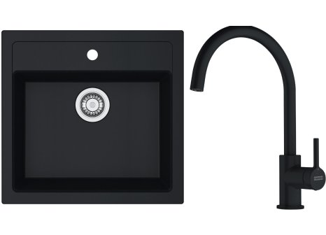 Franke set SID 610 + FC 6018 - Černá, Černá matná