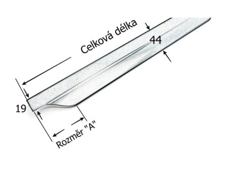 Úchytka profilová ULA černá matná