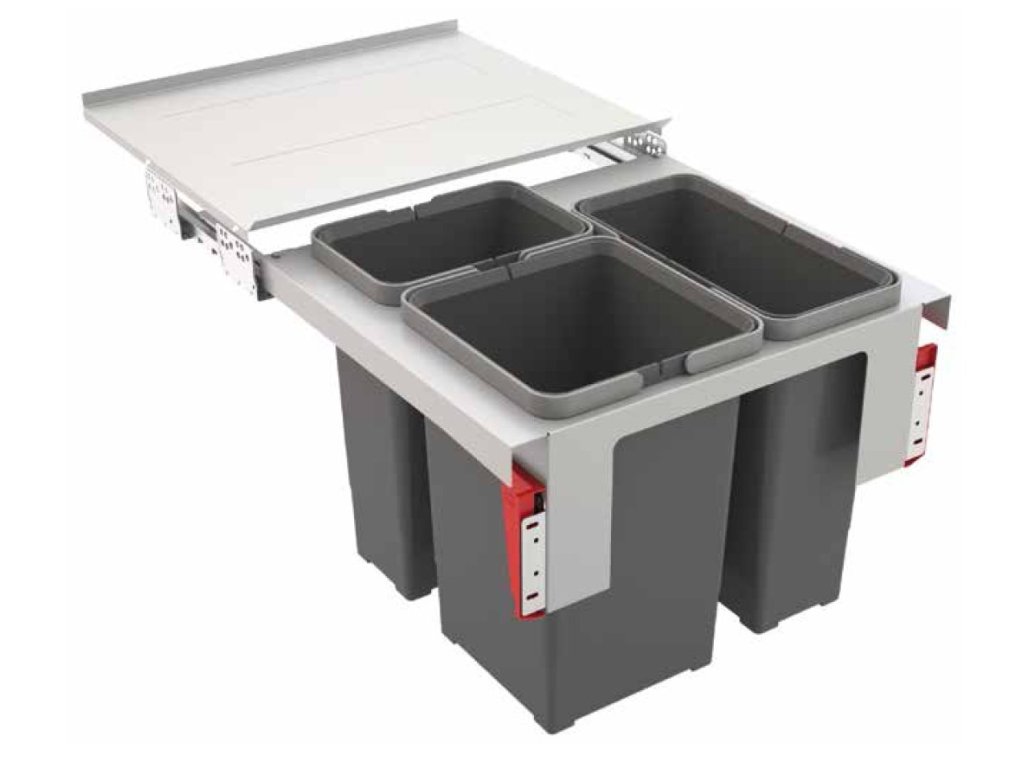 Odpadkový koš FRANKE Sorter Garbo 50-3, 8 l+ 2x 12 l