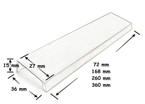 Úchytka LOW profilová grafit