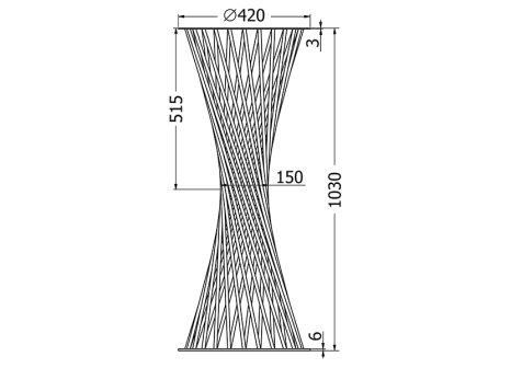 Stolová podnož AURORA BAR