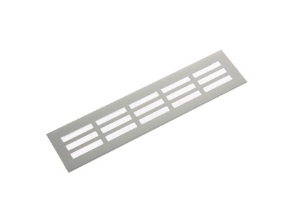 Větrací mřížka hliníková š. 60 mm - přírodní elox