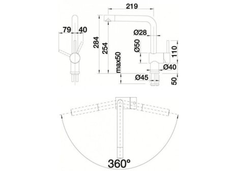 Blanco baterie Linus Silgranit-Look