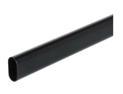 Šatní tyč ovál 3m černá