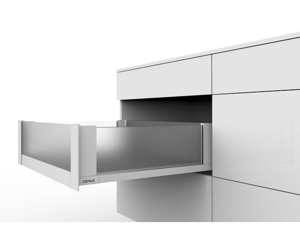 Cemux H Box SLIM vnitřní skleněné bočnice bílé H167/500 mm čelní sklo H138